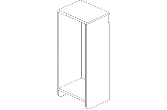 Cherry 18" Double Hang Half Cabinet